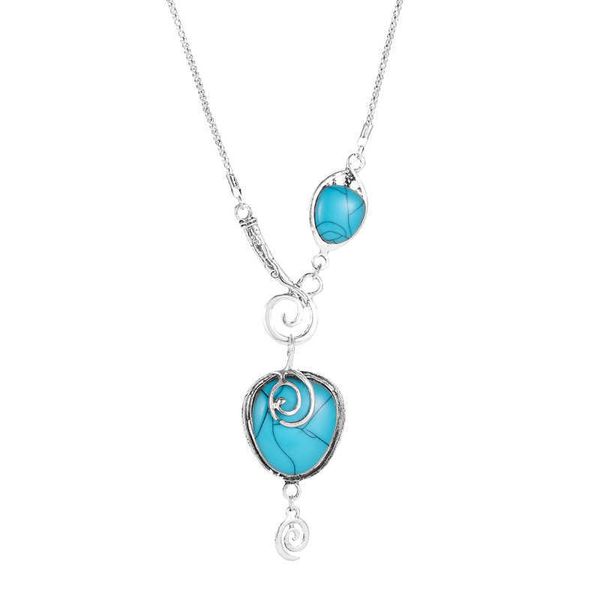 necklaces bohemia blue stone pendant necklace vintage women fashion jewelry multilayer metal trendy choker sweater chain accessories gift l2, Silver
necklaces bohemia blue stone pendant necklace vintage women fashion jewelry multilayer metal trendy choker sweater chain accessories gift l2, Silver
