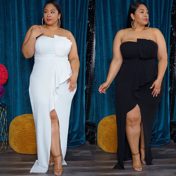 plus size dresses size elegant strapless high waist maxi women backless ruffles split bodycon evening party vestido clubwear 230307, Black
plus size dresses size elegant strapless high waist maxi women backless ruffles split bodycon evening party vestido clubwear 230307, Black