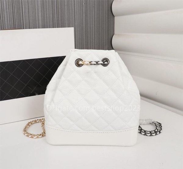 original design backpack black/yellow/white large capacity chain bag bucket bag drawcord design rhombus pattern
original design backpack black/yellow/white large capacity chain bag bucket bag drawcord design rhombus pattern