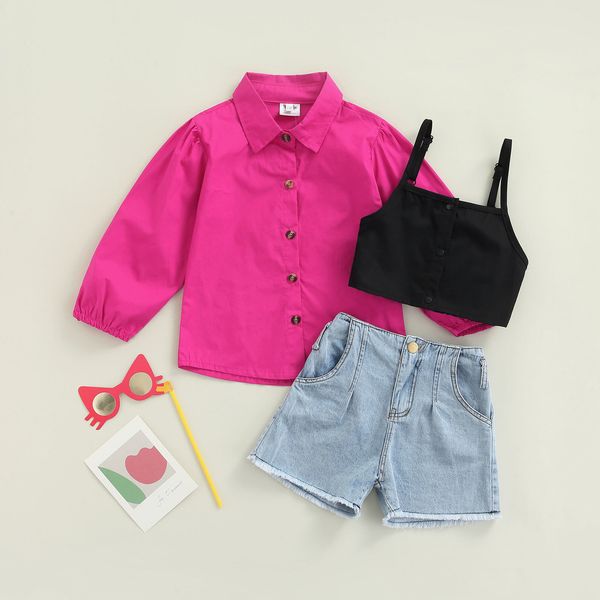 clothing sets girls clothing sets spring autumn toddler girls clothes kids long sleeve shirts denim shorts vest girl suit children clothing, White
clothing sets girls clothing sets spring autumn toddler girls clothes kids long sleeve shirts denim shorts vest girl suit children clothing, White