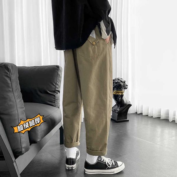 men's pants large size men's label fleece capris pants thicken large size winter new brand streetwear fashion male casual trousers, Black
men's pants large size men's label fleece capris pants thicken large size winter new brand streetwear fashion male casual trousers, Black