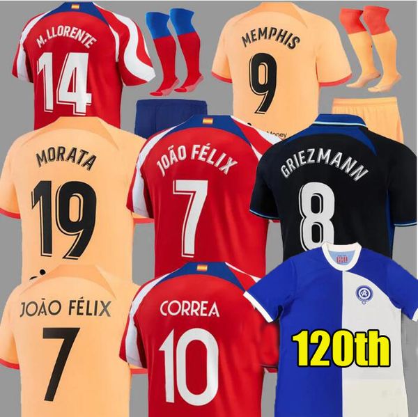 120th special memphis soccer jerseys 22 23 morata griezmann 2022 2023 m llorente correa camiseta football shirts kids kit atletico madrids d, Black;yellow
120th special memphis soccer jerseys 22 23 morata griezmann 2022 2023 m llorente correa camiseta football shirts kids kit atletico madrids d, Black;yellow