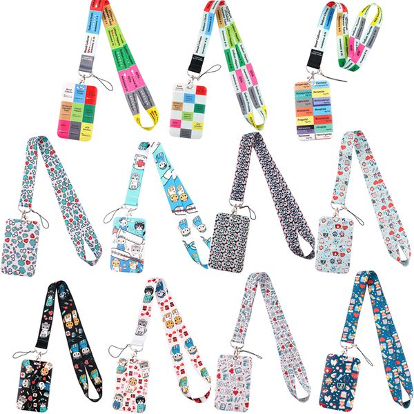 10 pcs / lot fashion accessories custom nursing design neck strap polyester medical print lanyard and vertical card holder for office worker, Silver
10 pcs / lot fashion accessories custom nursing design neck strap polyester medical print lanyard and vertical card holder for office worker, Silver