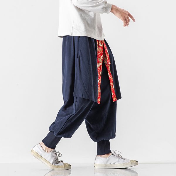 men's pants mrgb large size chinese style crane graphic casual cotton linen harem vintage elastic waist male trousers 230307, Black
men's pants mrgb large size chinese style crane graphic casual cotton linen harem vintage elastic waist male trousers 230307, Black
