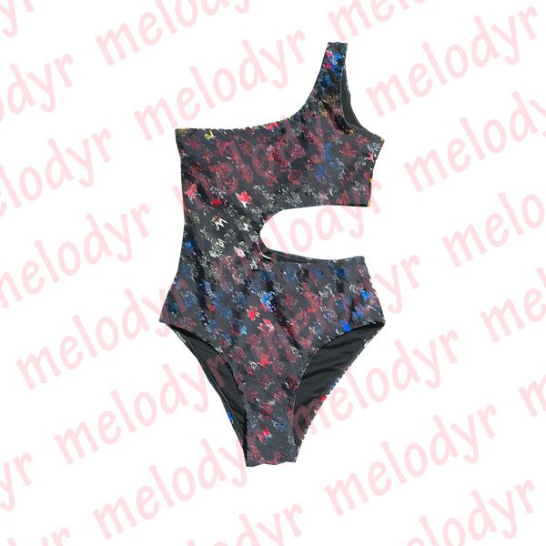 summer one shoulder swimsuit hollow one piece swimwear letter printed bikini beach bathing suit, Black
summer one shoulder swimsuit hollow one piece swimwear letter printed bikini beach bathing suit, Black