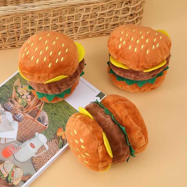 Pet products, imitation hamburger, teeth cleaning, bite resistance, dog self-hi, destuffiness, training, vocal plush toys
Pet products, imitation hamburger, teeth cleaning, bite resistance, dog self-hi, destuffiness, training, vocal plush toys