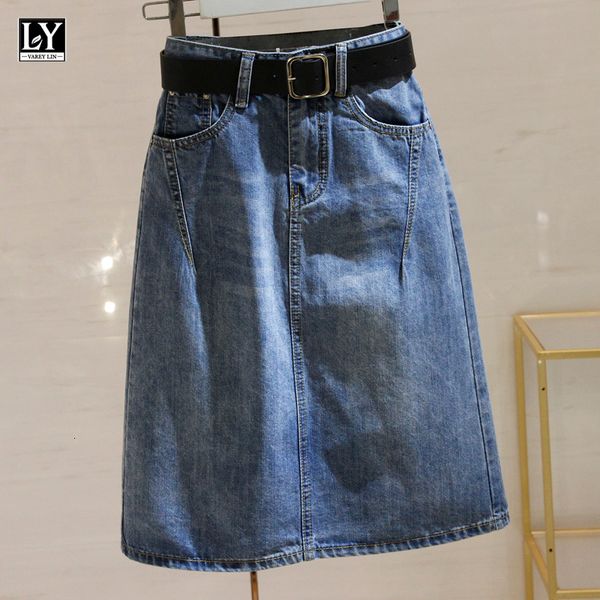 skirts ly varey lin spring summer women denim skirts with belt casual loose high waist mid length skirts blue split denim skirts 230308, Black
skirts ly varey lin spring summer women denim skirts with belt casual loose high waist mid length skirts blue split denim skirts 230308, Black