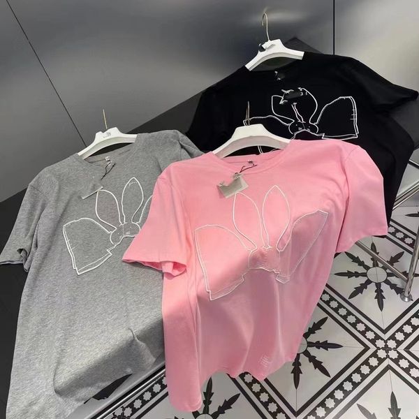 women's t shirts casual comfortable embroidery pattern short sleeve loose t-shirt, White
women's t shirts casual comfortable embroidery pattern short sleeve loose t-shirt, White