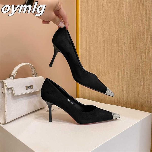 spring and autumn new high heels women's fashion metal pointed temperament thin heel shallow mouth single shoes 230304, Black
spring and autumn new high heels women's fashion metal pointed temperament thin heel shallow mouth single shoes 230304, Black