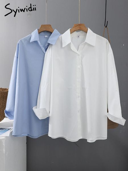 women's blouses shirts syiwidii women shirts blouses office ladies cotton 100% oversize loose pink white blue long sleeve fashion butt
women's blouses shirts syiwidii women shirts blouses office ladies cotton 100% oversize loose pink white blue long sleeve fashion butt
