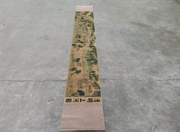 long scroll painting qingming river painting scroll 6 antique antique copper handicraft antique miscellaneous famous calligraphy a9264492, Blue;slivery
long scroll painting qingming river painting scroll 6 antique antique copper handicraft antique miscellaneous famous calligraphy a9264492, Blue;slivery