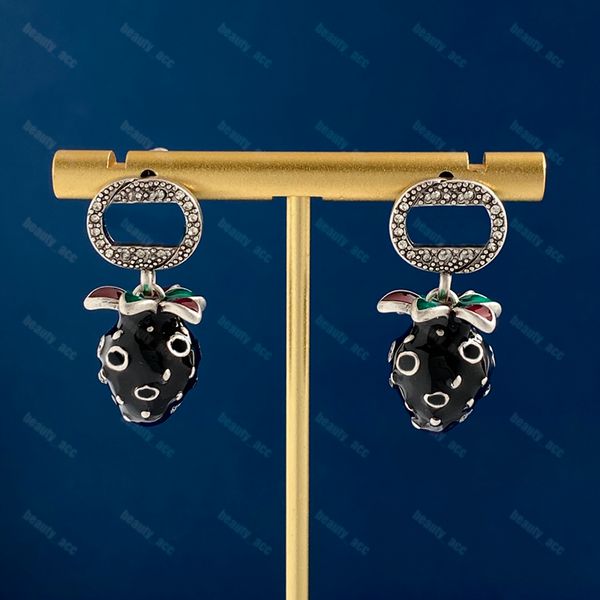 black red strawberry earrings women studs drip oil earring luxury designer jewelry g dangles cute earings elegant ladies wedding accessories, Golden;silver
black red strawberry earrings women studs drip oil earring luxury designer jewelry g dangles cute earings elegant ladies wedding accessories, Golden;silver