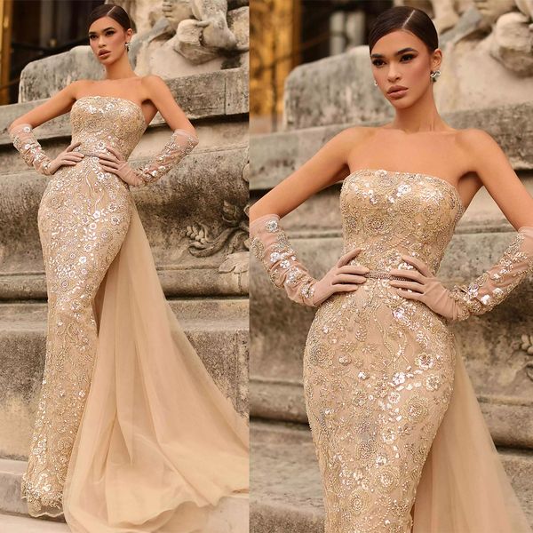 glamorous mermaid prom dresses strapless high waist flower applicant bead floor length with tulle backless plus size custom made party dress, Black
glamorous mermaid prom dresses strapless high waist flower applicant bead floor length with tulle backless plus size custom made party dress, Black