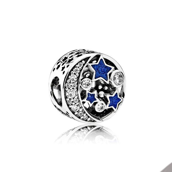 925 sterling silver sparkling night sky charm for pandora snake chain bracelet bangle making accessories charms women designer jewelry beads, Bronze;silver
925 sterling silver sparkling night sky charm for pandora snake chain bracelet bangle making accessories charms women designer jewelry beads, Bronze;silver