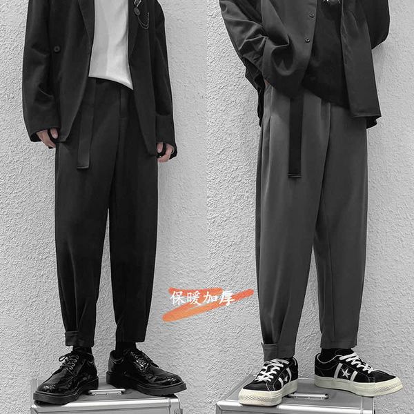 men's pants 2023 new high street men suit pants fashion design belt harem oversize trouser male casual elastic waist streetwear pants z, Black
men's pants 2023 new high street men suit pants fashion design belt harem oversize trouser male casual elastic waist streetwear pants z, Black