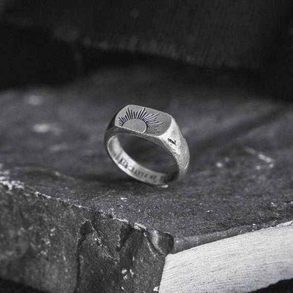 fashion vintage punk style ring men's personality casual sunrise dusk ring banquet party accessories, Silver
fashion vintage punk style ring men's personality casual sunrise dusk ring banquet party accessories, Silver