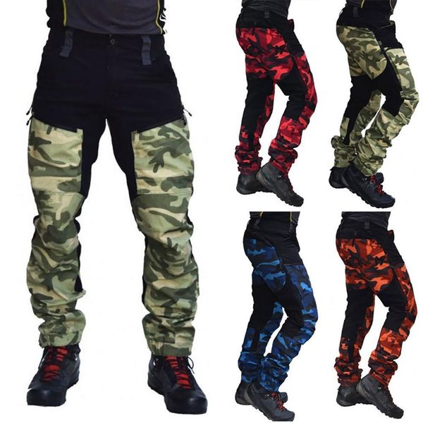 men's pants stylish men camouflage patchwork pockets jogger multi-pocke cargo trouser loose streetwear pants baggy tactical motorcycle, Black
men's pants stylish men camouflage patchwork pockets jogger multi-pocke cargo trouser loose streetwear pants baggy tactical motorcycle, Black