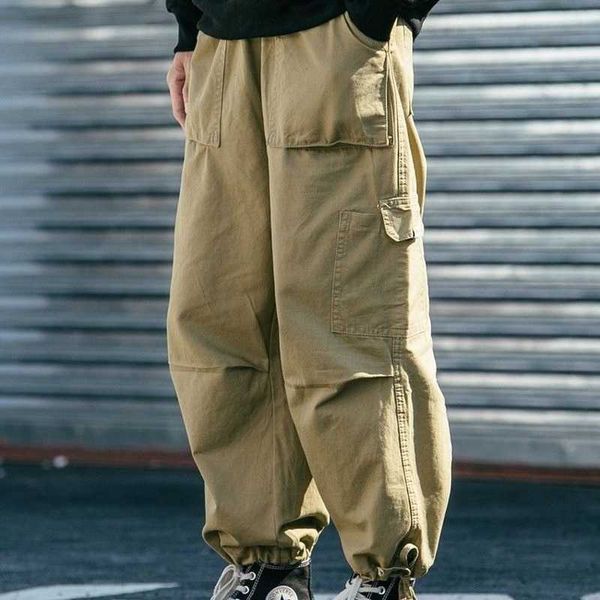 men's pants japanese streetwear cargo pants wassup fashion mens pants loose cropped widelegged drawstring jogger pants hip hop trousers, Black
men's pants japanese streetwear cargo pants wassup fashion mens pants loose cropped widelegged drawstring jogger pants hip hop trousers, Black