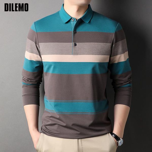 men's polos grade designer fashion striped luxury clothes for men brand polo shirt casual regular fit long sleeve men clothing 230308, White;black
men's polos grade designer fashion striped luxury clothes for men brand polo shirt casual regular fit long sleeve men clothing 230308, White;black