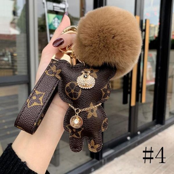 fashion keychain cute bear print pattern pu leather keychains car accessories key ring lanyard key wallet chain rope chain set classic, Silver
fashion keychain cute bear print pattern pu leather keychains car accessories key ring lanyard key wallet chain rope chain set classic, Silver