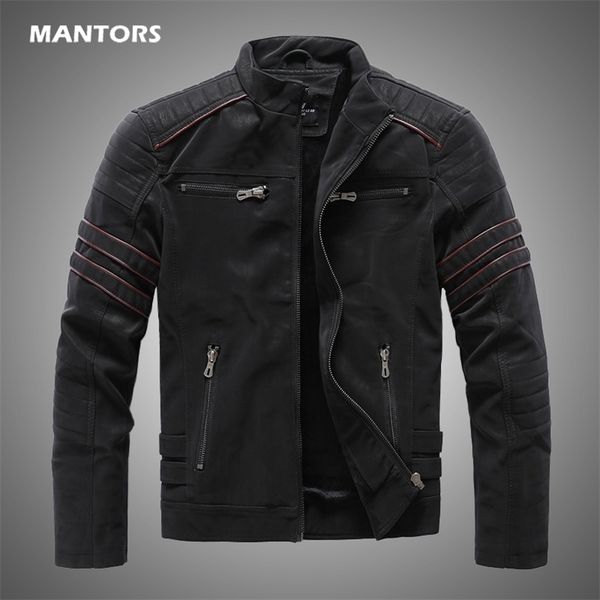 men's leather faux leather men winter brand leather jacket casual motorcycle winter inner fleece pu coat faux leather jackets mens clot, Black
men's leather faux leather men winter brand leather jacket casual motorcycle winter inner fleece pu coat faux leather jackets mens clot, Black