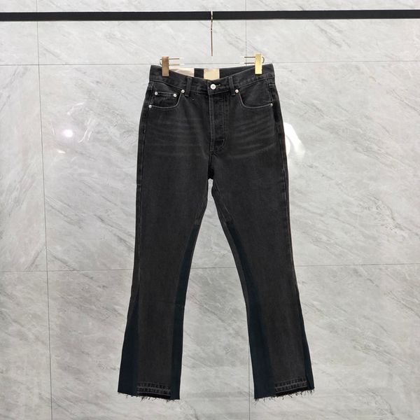 23ss men usa zipper patchwork washed denim pants vintage jeans high street trousers bell bottoms, Black;brown
23ss men usa zipper patchwork washed denim pants vintage jeans high street trousers bell bottoms, Black;brown