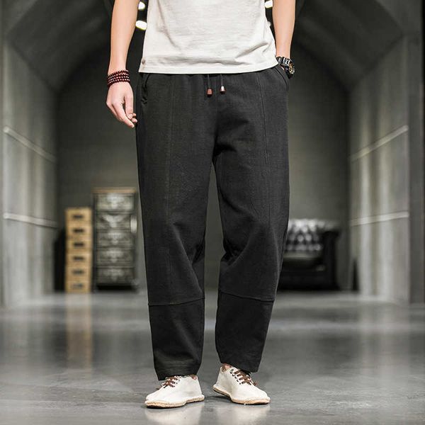 men's pants brand men's trendy highquality male hiphop harajuku retro cotton linen pants drawstring pencil pants outdoor sports pa, Black
men's pants brand men's trendy highquality male hiphop harajuku retro cotton linen pants drawstring pencil pants outdoor sports pa, Black