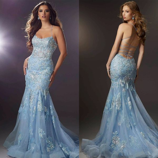 elegant mermaid prom dresses flower applicants net spaghetti backless lace up court gown ruffles plus size party evening dress vestido de no, Black
elegant mermaid prom dresses flower applicants net spaghetti backless lace up court gown ruffles plus size party evening dress vestido de no, Black