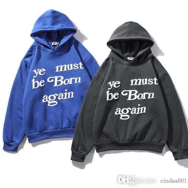 2023 classic wests designer mens hoodie cpfm kanyes ye must be born again printed womens couple yzys vintage pullover sweater, Black
2023 classic wests designer mens hoodie cpfm kanyes ye must be born again printed womens couple yzys vintage pullover sweater, Black