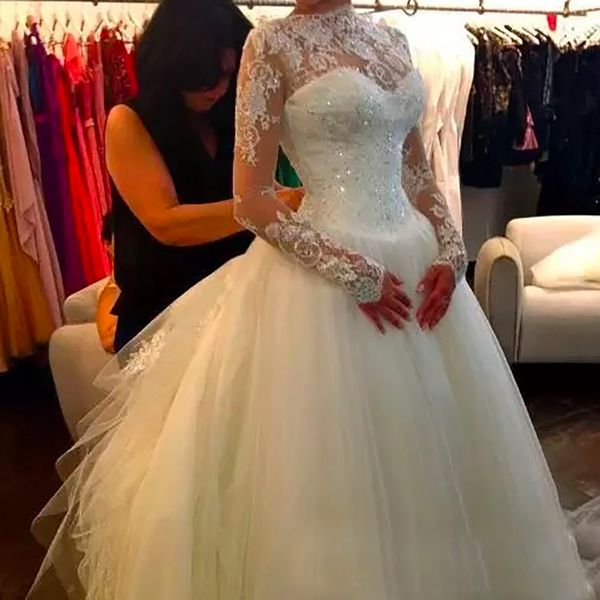 wedding dresses wed dresses wed new bridal gowns a line formal o-neck long sleeve applique sweep train tulle white ivory lace up zipper plus
wedding dresses wed dresses wed new bridal gowns a line formal o-neck long sleeve applique sweep train tulle white ivory lace up zipper plus