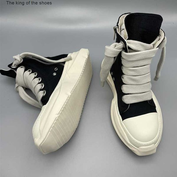 rick original canvas shoes thick sole jumbo shoeslace drk women sports shoes owens male sneakers shdw lace-up women's sneaker wi, Black
rick original canvas shoes thick sole jumbo shoeslace drk women sports shoes owens male sneakers shdw lace-up women's sneaker wi, Black