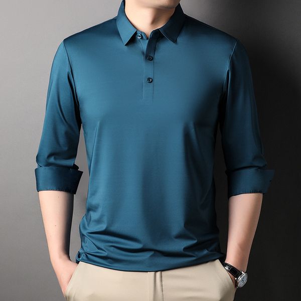 men's polos brand unti-wrinkle men's polo shirt casual long short solid classic fashion golf sport tshirt for business blue polosh, White;black
men's polos brand unti-wrinkle men's polo shirt casual long short solid classic fashion golf sport tshirt for business blue polosh, White;black