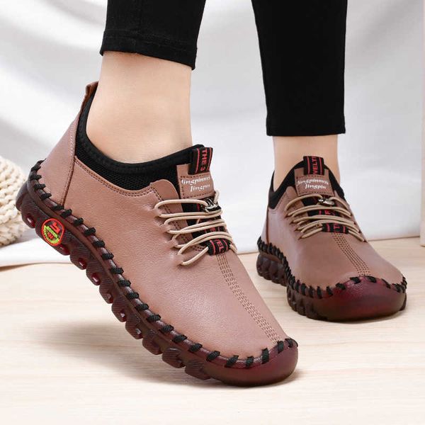 dress shoes 2022 sneakers women shoes casual loafers laceup vulcanized pu leather ladies summer solid flats chaussure femme, Black 
dress shoes 2022 sneakers women shoes casual loafers laceup vulcanized pu leather ladies summer solid flats chaussure femme, Black