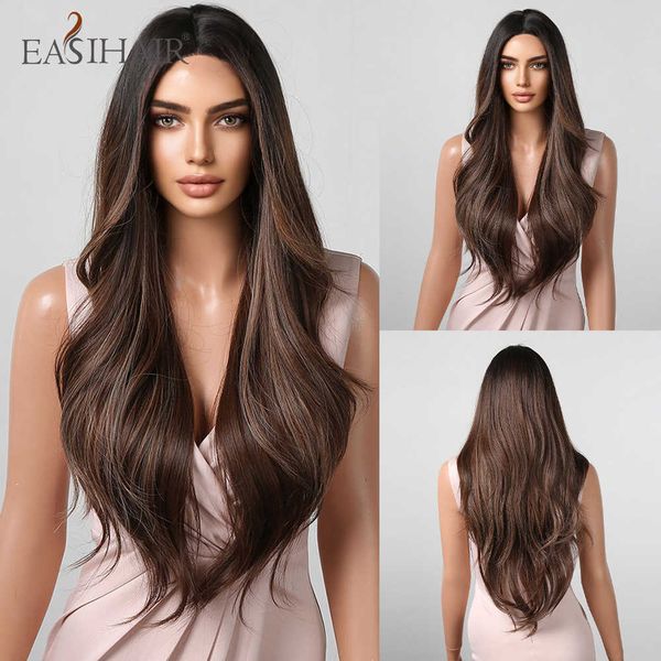 synthetic wigs easihair long wavy hairline lace synthetic wigs black to brown ombre natural hair for women heat resistant 230227
synthetic wigs easihair long wavy hairline lace synthetic wigs black to brown ombre natural hair for women heat resistant 230227