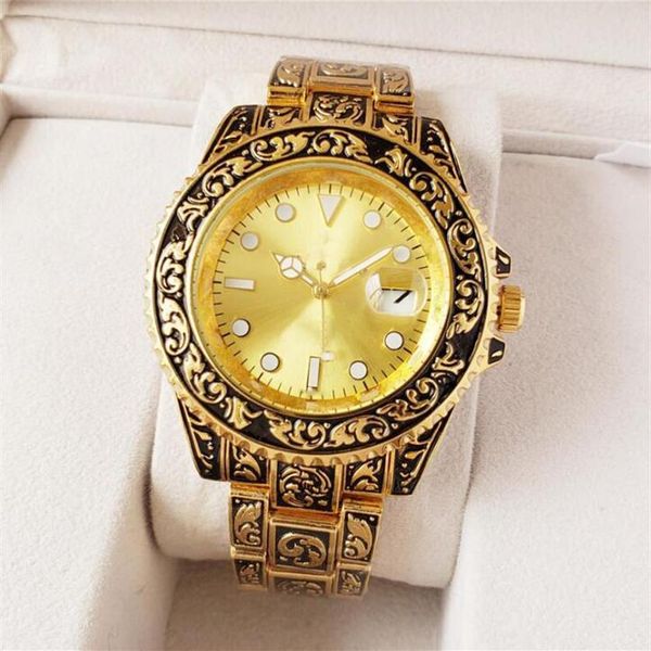 14 color watch mechanical automatic watch men's stainless steel original buckle presidential fashion men's carved watch2549, Slivery;brown
14 color watch mechanical automatic watch men's stainless steel original buckle presidential fashion men's carved watch2549, Slivery;brown