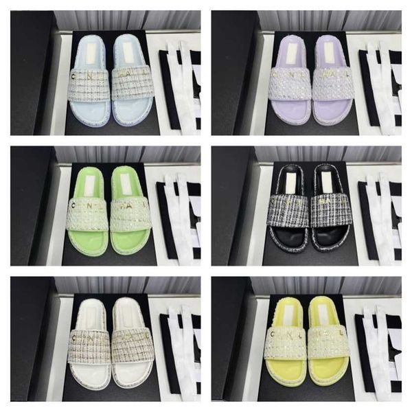 2023 women tweed leather slipper straw woven womens slides small fragrant wind sandals slip on flats mules flip flops casual slides shoes pl, Black
2023 women tweed leather slipper straw woven womens slides small fragrant wind sandals slip on flats mules flip flops casual slides shoes pl, Black