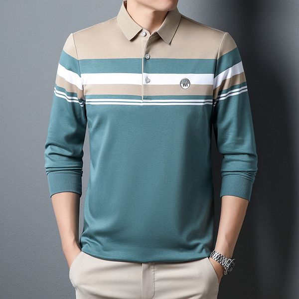 men's polos mlshp cotton striped men's polo shirts spring autumn long sleeve letter embroidery male polo shirts fashion simple man, White;black
men's polos mlshp cotton striped men's polo shirts spring autumn long sleeve letter embroidery male polo shirts fashion simple man, White;black