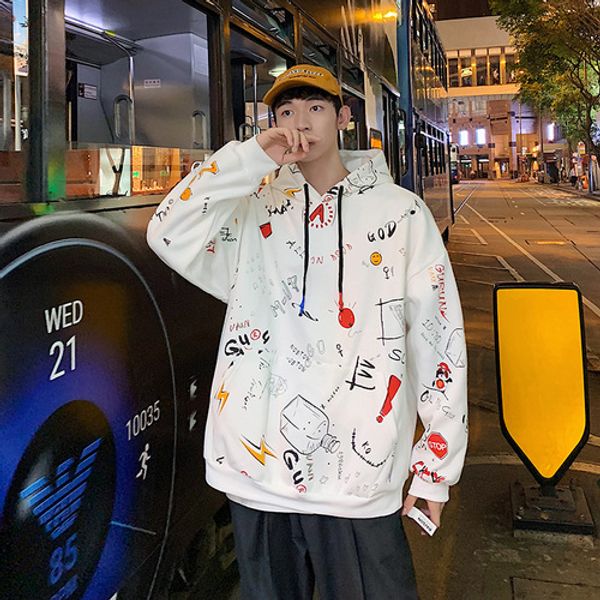 men's hoodies legible printed fleece pullover men women casual hooded streetwear sweatshirts hip hop harajuku male bg0c, Black
men's hoodies legible printed fleece pullover men women casual hooded streetwear sweatshirts hip hop harajuku male bg0c, Black