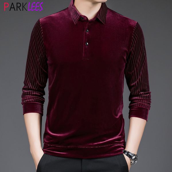 men's polos wine red velvet velour polo t shirt men winter casual soft long sleeve tee shirt homme casual business t shirt male 4xl 230, White;black
men's polos wine red velvet velour polo t shirt men winter casual soft long sleeve tee shirt homme casual business t shirt male 4xl 230, White;black