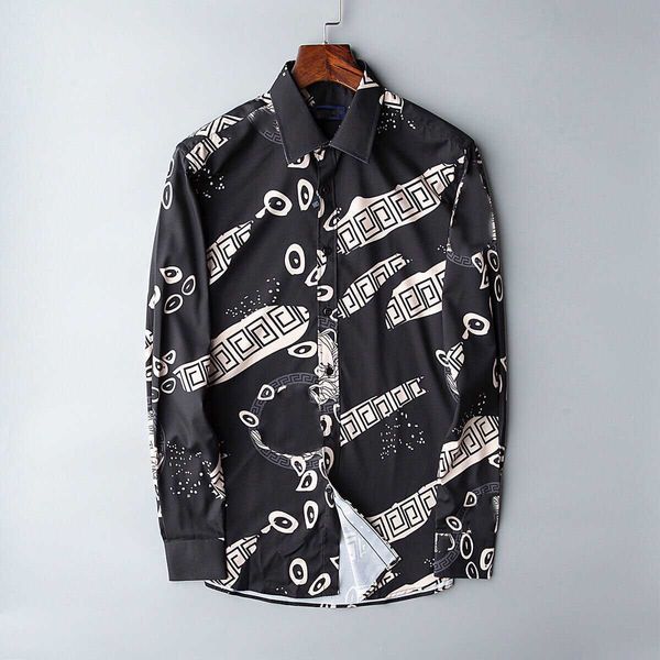 23ss designer brand mens shirt long sleeve lapel four seasons men fashion casual versatile logo printed trend everyday versatile shirts clot, White;black
23ss designer brand mens shirt long sleeve lapel four seasons men fashion casual versatile logo printed trend everyday versatile shirts clot, White;black