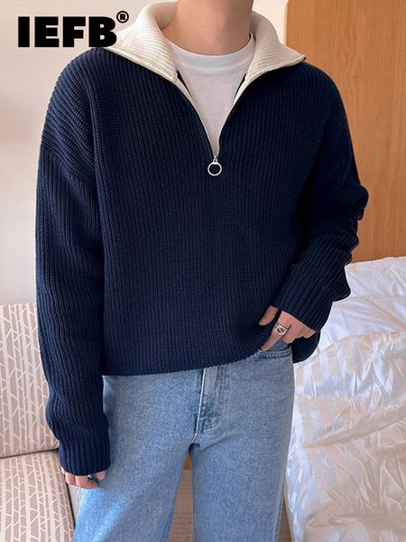 men s polos iefb half high neck zipper sweater autumn korean loose fashion 2023 warm long sleeve male pullover casual lapel 9a5793 230308, White;black
men s polos iefb half high neck zipper sweater autumn korean loose fashion 2023 warm long sleeve male pullover casual lapel 9a5793 230308, White;black