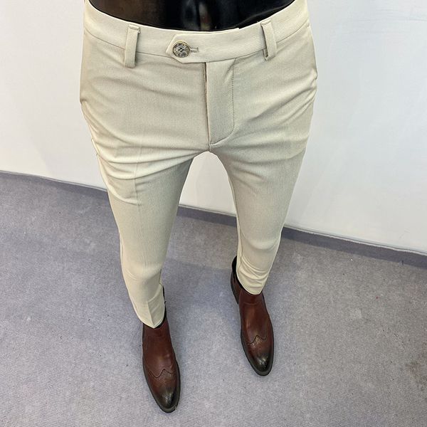 men's pants suit trousers highquality pure color slim fit formal fashion casual clothing dress full length 230307, Black
men's pants suit trousers highquality pure color slim fit formal fashion casual clothing dress full length 230307, Black