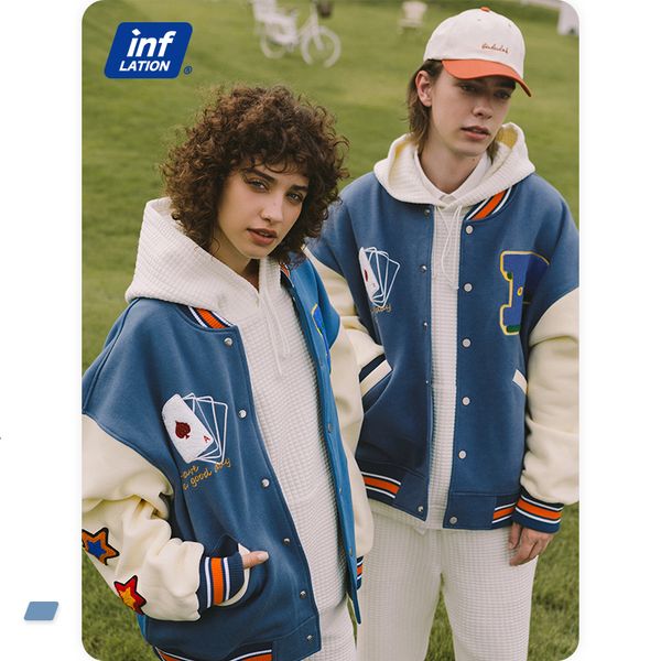 men s jackets inflation couple s streetwear men oversized hip hop baseball quality towel embroidery bomber coat 230308, Black;brown
men s jackets inflation couple s streetwear men oversized hip hop baseball quality towel embroidery bomber coat 230308, Black;brown