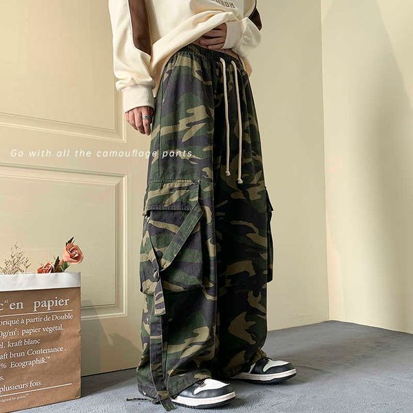 men's pants men new style spring american high street straight leg pants hip hop camouflage overalls casual bunch foot harajuku sweatpa, Black
men's pants men new style spring american high street straight leg pants hip hop camouflage overalls casual bunch foot harajuku sweatpa, Black