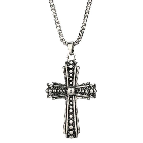 pendant necklaces vintage cross pendant necklace men fashion jewelry hiphop stainless steel metal accessories punk long sweater chains gift, Silver
pendant necklaces vintage cross pendant necklace men fashion jewelry hiphop stainless steel metal accessories punk long sweater chains gift, Silver