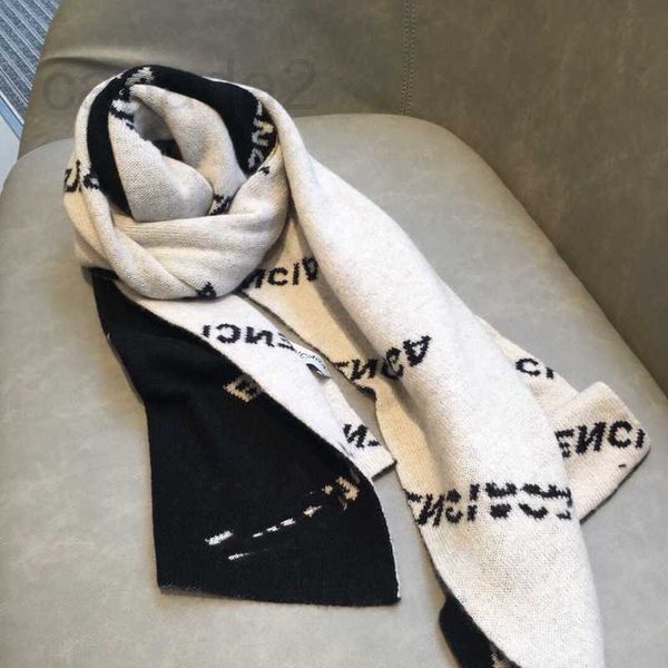 designer knitted wool scarf brand men and women's classic black apricot warm long towel tg32, Blue;gray 
designer knitted wool scarf brand men and women's classic black apricot warm long towel tg32, Blue;gray
