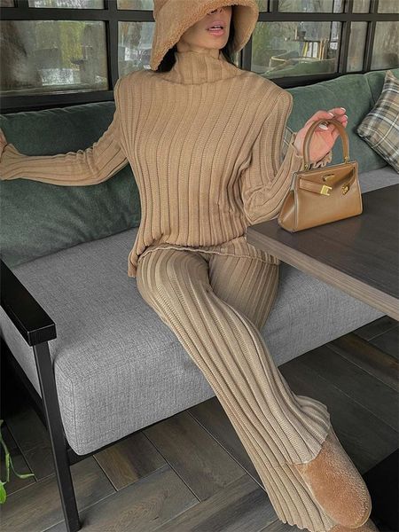 women s two piece pants tossy ribbed outfits knitted long sleeve sweater and 2 sets casual loose tracksuit fashion chic suit 230307, White
women s two piece pants tossy ribbed outfits knitted long sleeve sweater and 2 sets casual loose tracksuit fashion chic suit 230307, White