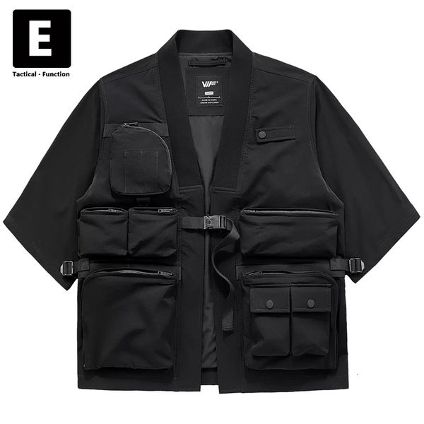 men s jackets kimono men techwear cargo three quarter sleeve spring autumn streetwear cardigan coats male 230307, Black;brown
men s jackets kimono men techwear cargo three quarter sleeve spring autumn streetwear cardigan coats male 230307, Black;brown