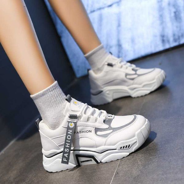 dress shoes new fashion spring reflective platform sneakers women shoes korean lace up chunky sneakers mixed color women's vulcanize sh, Black
dress shoes new fashion spring reflective platform sneakers women shoes korean lace up chunky sneakers mixed color women's vulcanize sh, Black
