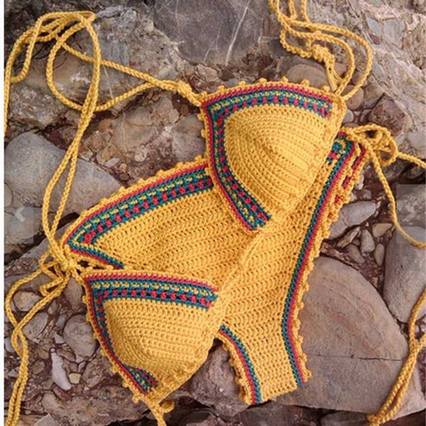 bikini swimsuit knitted breast wrap manual suit hand hook female, White;black
bikini swimsuit knitted breast wrap manual suit hand hook female, White;black